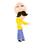 cartoon lonely old man N9