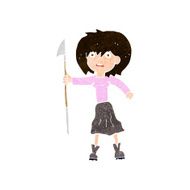 cartoon woman with harpoon N9