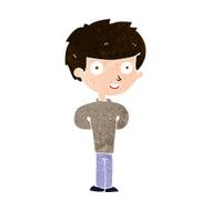 cartoon happy boy N233