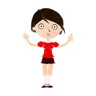 cartoon girl asking question N8