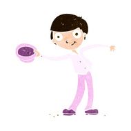 cartoon man tipping hat N9