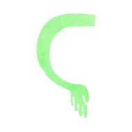 cartoon monster arm N95