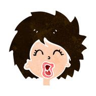 Cartoon Woman Screaming N15