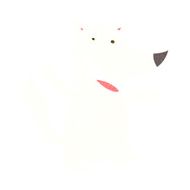 cartoon happy wolf N19