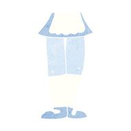 cartoon female legs N46
