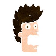 cartoon terrified man N243