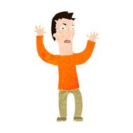 cartoon angry man N102