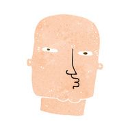 cartoon bald tough guy N20