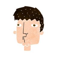 cartoon curious man N67