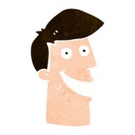 cartoon grinning man N84