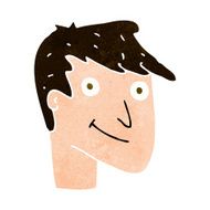 cartoon happy man N460