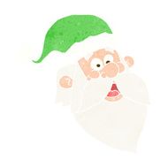 cartoon jolly santa claus face N9