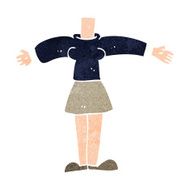 cartoon female body (add photos or mix and match cartoons) N234