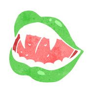 Cartoon Vampire Lips N31