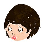 Cartoon Girl With Concerned Expression N10