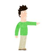 Cartoon Man Pointing N203