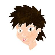 cartoon curious girl N11