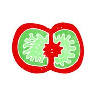 cartoon sliced tomato N6