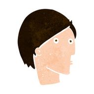 cartoon surprised face N19