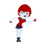 cartoon vampire girl welcoming N10