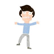 cartoon boy panicking N28