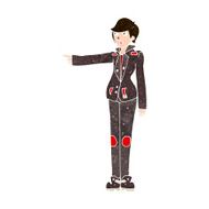 cartoon woman in leather jacket pointing N9