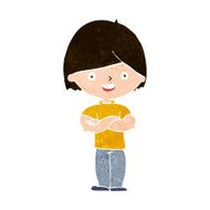 cartoon man with crossed arms N27