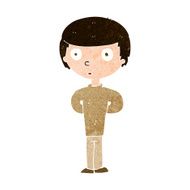 cartoon curious boy N38