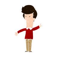 cartoon man narrowing eyes N32