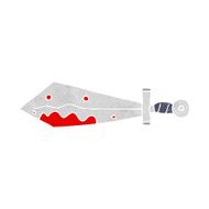 cartoon bloody sword N25