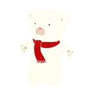 cartoon cute polar bear N46