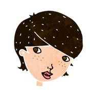 cartoon friendly woman N67