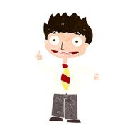 cartoon man with idea N149