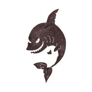 Funny Cartoon Shark N32