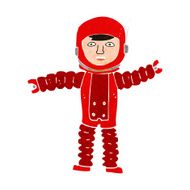 Cartoon Astronaut N131
