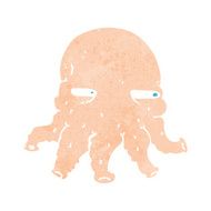 Cartoon Alien Face N20