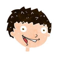cartoon laughing boy N10