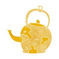 cartoon old tea pot N10