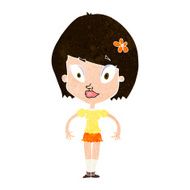 cartoon pretty woman N267