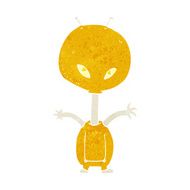 cartoon space alien N69