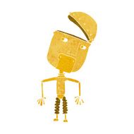 cartoon funny robot N81