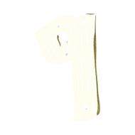 cartoon wooden number N50