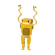 cartoon funny robot N82