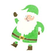 funny waving santa claus cartoon N20