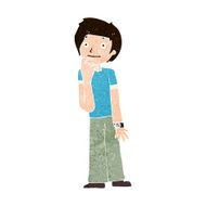 cartoon boy wondering N9