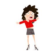 cartoon woman having trouble walking in heels N8