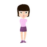 Cartoon Woman Standing N24