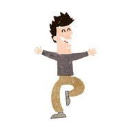 cartoon laughing man N28