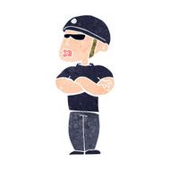 Cartoon Security Guard N13