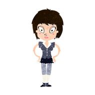 cartoon pretty girl N101
